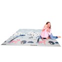 MATA EDUKACYJNA PIANKOWA DWUSTRONNA SKŁADANA ULICA LAS 177 X 158 CM