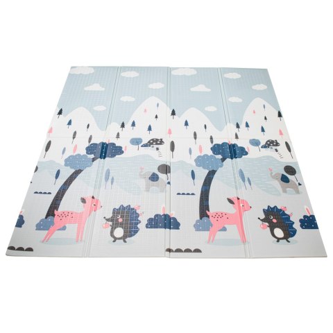 MATA EDUKACYJNA PIANKOWA DWUSTRONNA SKŁADANA ULICA LAS 177 X 158 CM MATA EDUKACYJNA PIANKOWA DWUSTRONNA SKŁADANA ULICA LAS 177 X 158 CM