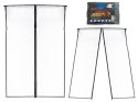 MOSKITIERA SIATKA MAGNETYCZNA NA DRZWI 100X210CM CZARNA