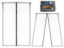 MOSKITIERA SIATKA MAGNETYCZNA NA DRZWI 85X210CM CZARNA