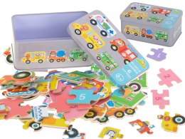 PUZZLE W PUSZCE POJAZDY 30 PUZZLI