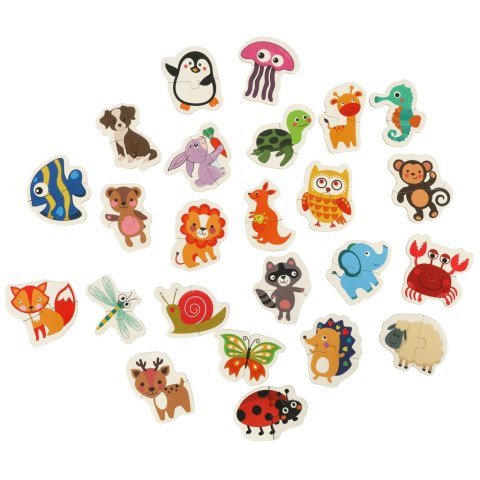 PUZZLE W PUSZCE ZWIERZĄTKA 24 PUZZLE PUZZLE W PUSZCE ZWIERZĄTKA 24 PUZZLE