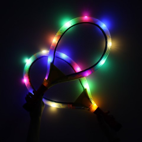 RAKIETY TENISOWE ŚWIECĄCE LED + LOTKI RAKIETY TENISOWE ŚWIECĄCE LED + LOTKI