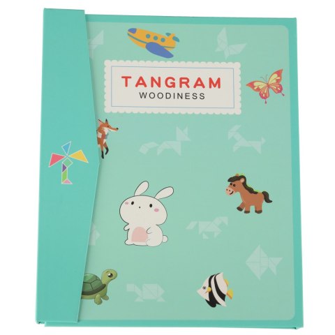 TANGRAM KSIĄŻECZKA MAGNETYCZNA UKŁADANKA MONTESSORI KLOCKI GRA LOGICZNA 3D TANGRAM KSIĄŻECZKA MAGNETYCZNA UKŁADANKA MONTESSORI KLOCKI GRA LOGICZNA 3D
