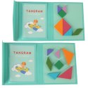 TANGRAM KSIĄŻECZKA MAGNETYCZNA UKŁADANKA MONTESSORI KLOCKI GRA LOGICZNA 3D