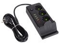 98-237# Przedłużacz sieciowy ps-350u 3-gniazda 4xusb+usb-pd 3m biały 3x1mm