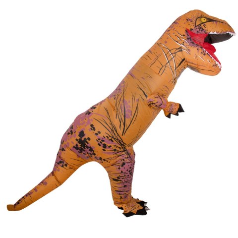 KOSTIUM STRÓJ KARNAWAŁOWY PRZEBRANIE DMUCHANY DINOZAUR T-REX GIGANT BRĄZOWY 1.5-1.9M KOSTIUM STRÓJ KARNAWAŁOWY PRZEBRANIE DMUCHANY DINOZAUR T-REX GIGANT BRĄZOWY 1.5-1.9M