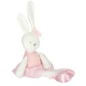 MASKOTKA PLUSZOWA KRÓLIK W RÓŻOWEJ SUKIENCE 42CM