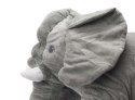 MASKOTKA PLUSZOWA PRZYTULANKA PLUSZAK SŁOŃ SŁONIK MIĘKKI SZARY DUŻY 60CM