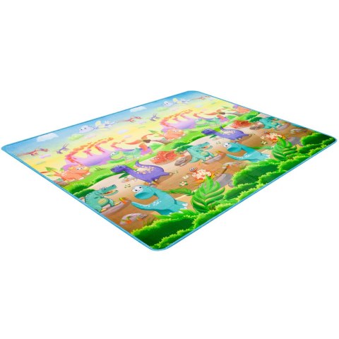 MATA EDUKACYJNA PIANKOWA DWUSTRONNA SKŁADANA ZOO 200 X 180 X 1 CM MATA EDUKACYJNA PIANKOWA DWUSTRONNA SKŁADANA ZOO 200 X 180 X 1 CM