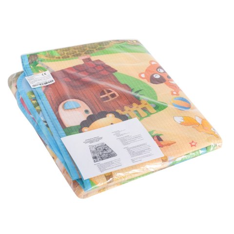 MATA EDUKACYJNA PIANKOWA DWUSTRONNA SKŁADANA BAJKOWY ŚWIAT 180 X 120 CM MATA EDUKACYJNA PIANKOWA DWUSTRONNA SKŁADANA BAJKOWY ŚWIAT 180 X 120 CM