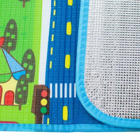 MATA EDUKACYJNA PIANKOWA SKŁADANA ULICA 160 X 130 CM MATA EDUKACYJNA PIANKOWA SKŁADANA ULICA 160 X 130 CM