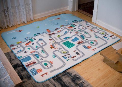 MATA EDUKACYJNA PIANKOWA SKŁADANA ULICA 180 X 200 MATA EDUKACYJNA PIANKOWA SKŁADANA ULICA 180 X 200