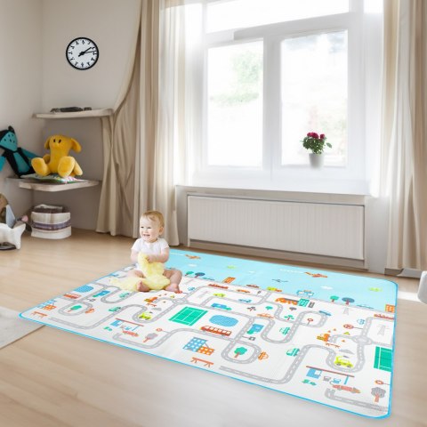 MATA EDUKACYJNA PIANKOWA SKŁADANA ULICA 180 X 200 MATA EDUKACYJNA PIANKOWA SKŁADANA ULICA 180 X 200