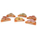 PIZZA DREWNIANY ZESTAW DO ZABAWY Z AKCESORIAMI 20CM