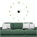 ZEGAR ŚCIENNY NAKLEJANY DIY FLUORESCENCYJNY REGULOWANY 50-60CM 12 CYFR