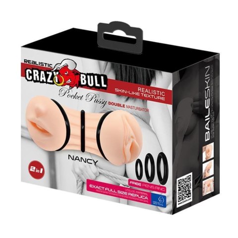 CRAZY BULL - NANCY, Pocket Pussy, DOUBLE MASTURBATOR CRAZY BULL - NANCY, Pocket Pussy, DOUBLE MASTURBATOR