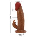 PRETTY LOVE - Marion, Universal Strap-On Harness, Dildo 7.4&#039;&#039;TPR, multi-speed vibration
