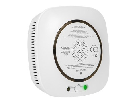 50-615# Detektor czujnik czadu tc20 230v wifi tuya
