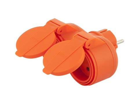 9284# Rozgałęźnik r-270p 2gn ip44 z uz.okrągłe pomarańczowe 9284# Rozgałęźnik r-270p 2gn ip44 z uz.okrągłe pomarańczowe