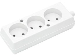 9760# Gniazdo gn-360/gn-320 3-gniazdo bez uziemienia białe