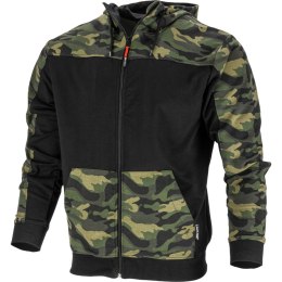 BLUZA Z KA PTUREM I SUWAKIEM MORO ZIEL.-CZAR., 