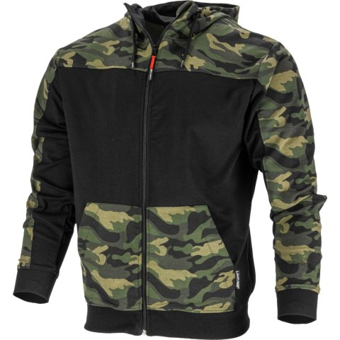 BLUZA Z KA PTUREM I SUWAKIEM MORO ZIEL.-CZAR., "M", CE, LAHTI BLUZA Z KA PTUREM I SUWAKIEM MORO ZIEL.-CZAR., "M", CE, LAHTI
