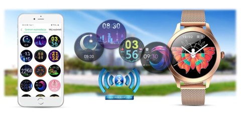DAMSKI SMARTWATCH G.ROSSI SW014G-2 RÓŻOWE ZŁOTO DAMSKI SMARTWATCH G.ROSSI SW014G-2 RÓŻOWE ZŁOTO