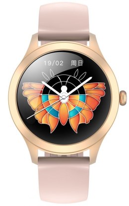 DAMSKI SMARTWATCH G.ROSSI SW014G-3 RÓŻOWE ZŁOTO, SILIKONOWY PASEK