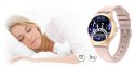 DAMSKI SMARTWATCH G.ROSSI SW014G-3 RÓŻOWE ZŁOTO, SILIKONOWY PASEK