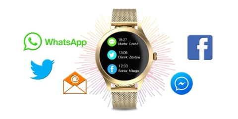 DAMSKI SMARTWATCH G.ROSSI SW014G-4 ZŁOTY DAMSKI SMARTWATCH G.ROSSI SW014G-4 ZŁOTY