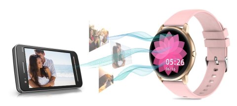 DAMSKI SMARTWATCH G.ROSSI SW015-2 RÓŻOWY DAMSKI SMARTWATCH G.ROSSI SW015-2 RÓŻOWY