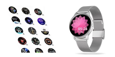 DAMSKI SMARTWATCH G. ROSSI SW015-3 SREBRNY DAMSKI SMARTWATCH G. ROSSI SW015-3 SREBRNY