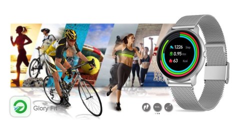 DAMSKI SMARTWATCH G. ROSSI SW015-3 SREBRNY DAMSKI SMARTWATCH G. ROSSI SW015-3 SREBRNY