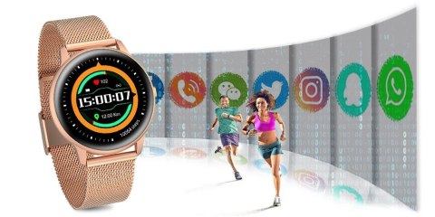 DAMSKI SMARTWATCH G.ROSSI SW015-4 RÓŻOWE ZŁOTO DAMSKI SMARTWATCH G.ROSSI SW015-4 RÓŻOWE ZŁOTO