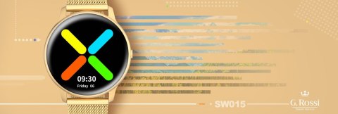 DAMSKI SMARTWATCH G.ROSSI SW015-5 ZŁOTY DAMSKI SMARTWATCH G.ROSSI SW015-5 ZŁOTY