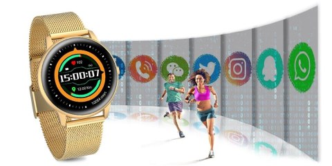 DAMSKI SMARTWATCH G.ROSSI SW015-5 ZŁOTY DAMSKI SMARTWATCH G.ROSSI SW015-5 ZŁOTY