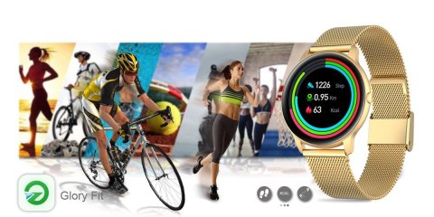 DAMSKI SMARTWATCH G.ROSSI SW015-5 ZŁOTY DAMSKI SMARTWATCH G.ROSSI SW015-5 ZŁOTY