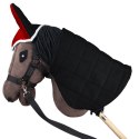 DERKA DWUSTRONNA I NAUSZNIKI SKIPPI DLA HOBBY HORSE - ĆZERWONA I ĆZARNA