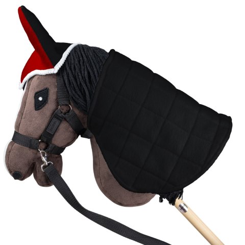 DERKA DWUSTRONNA I NAUSZNIKI SKIPPI DLA HOBBY HORSE - ĆZERWONA I ĆZARNA DERKA DWUSTRONNA I NAUSZNIKI SKIPPI DLA HOBBY HORSE - ĆZERWONA I ĆZARNA
