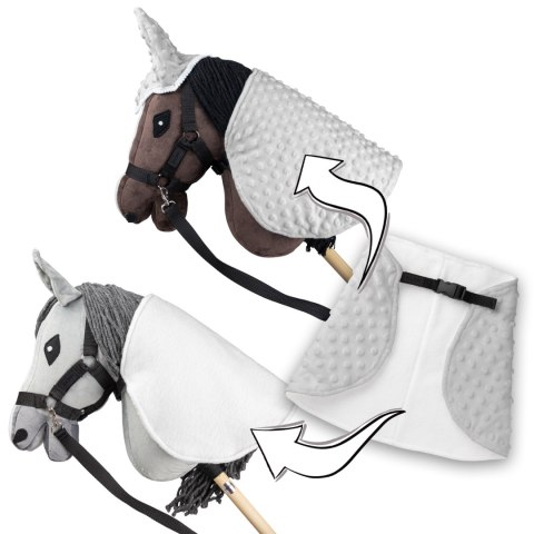 DERKA I NAUSZNIKI SKIPPI DLA HOBBY HORSE - SZARA - PREZENT NA DZIEŃ DZIEĆKA DERKA I NAUSZNIKI SKIPPI DLA HOBBY HORSE - SZARA - PREZENT NA DZIEŃ DZIEĆKA