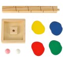 DRZEWKO EDUKACYJNE KLOCKI DREWNIANE TOR KULKOWY KULODROM MONTESSORI