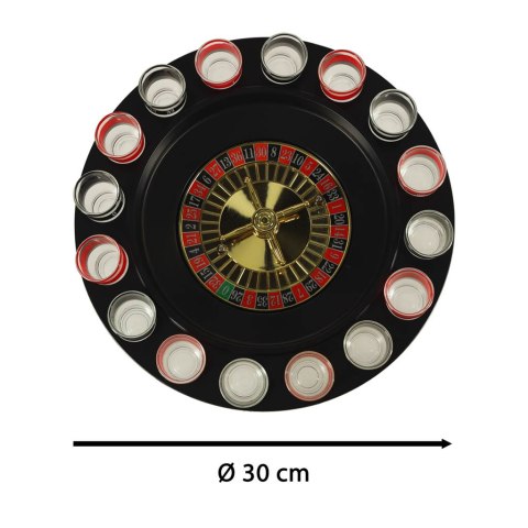 IMPREZOWA RULETKA ALKOHOLOWA GRA ZESTAW + KIELISZKI 16 SZT. IMPREZOWA RULETKA ALKOHOLOWA GRA ZESTAW + KIELISZKI 16 SZT.