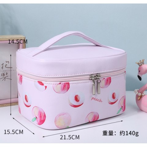 Kosmetyczka rozkładana Brzoskwinie kuferek KS72