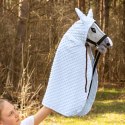 PELERYNA SKIPPI DLA HOBBY HORSE - BŁĘKITNA - DŁUGA DERKA - KROPIERZ
