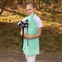 PELERYNA SKIPPI DLA HOBBY HORSE - MIĘTOWA - DŁUGA DERKA - KROPIERZ
