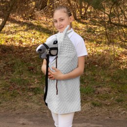 PELERYNA SKIPPI DLA HOBBY HORSE - SZARA - DŁUGA DERKA - KROPIERZ