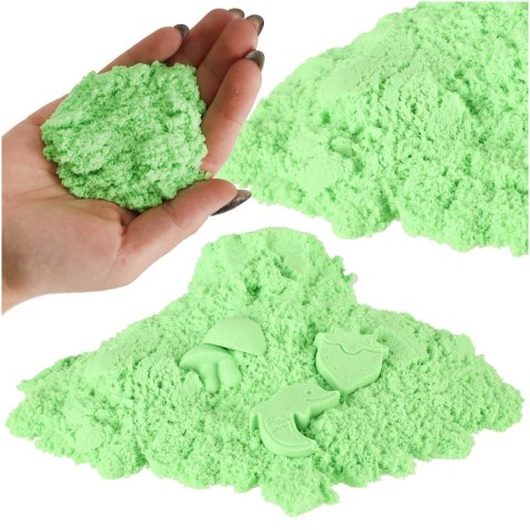 PIASEK KINETYCZNY 1KG W WORECZKU ZIELONY PIASEK KINETYCZNY 1KG W WORECZKU ZIELONY