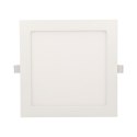 AKMAN LED 18W, oprawa downlight, podtynkowa, kwadratowa, 1600lm, 4000K, biała, wbudowany zasilacz LED