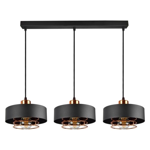 CHIRO lampa wisząca, moc max. 3x60W, E27, czarna CHIRO lampa wisząca, moc max. 3x60W, E27, czarna